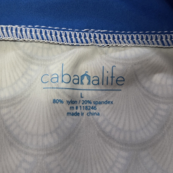 CABANA LIFE Tunic Top Blue Clamshell Large - Picture 6 of 8